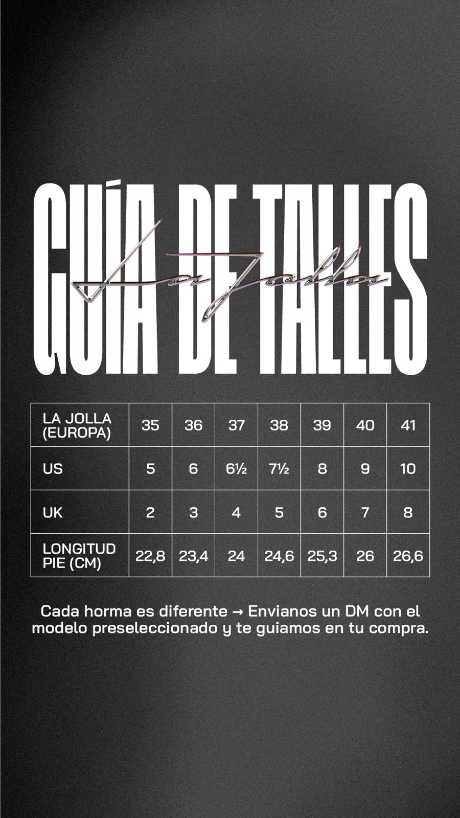 Guía de Talles